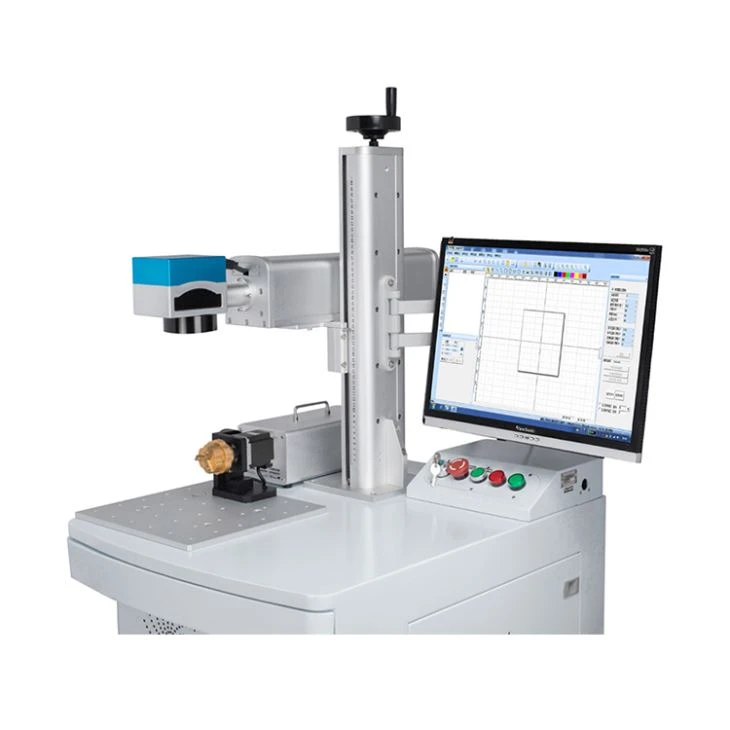 Enclosed Safe Fiber Laser Marking Machine For Metal 30w